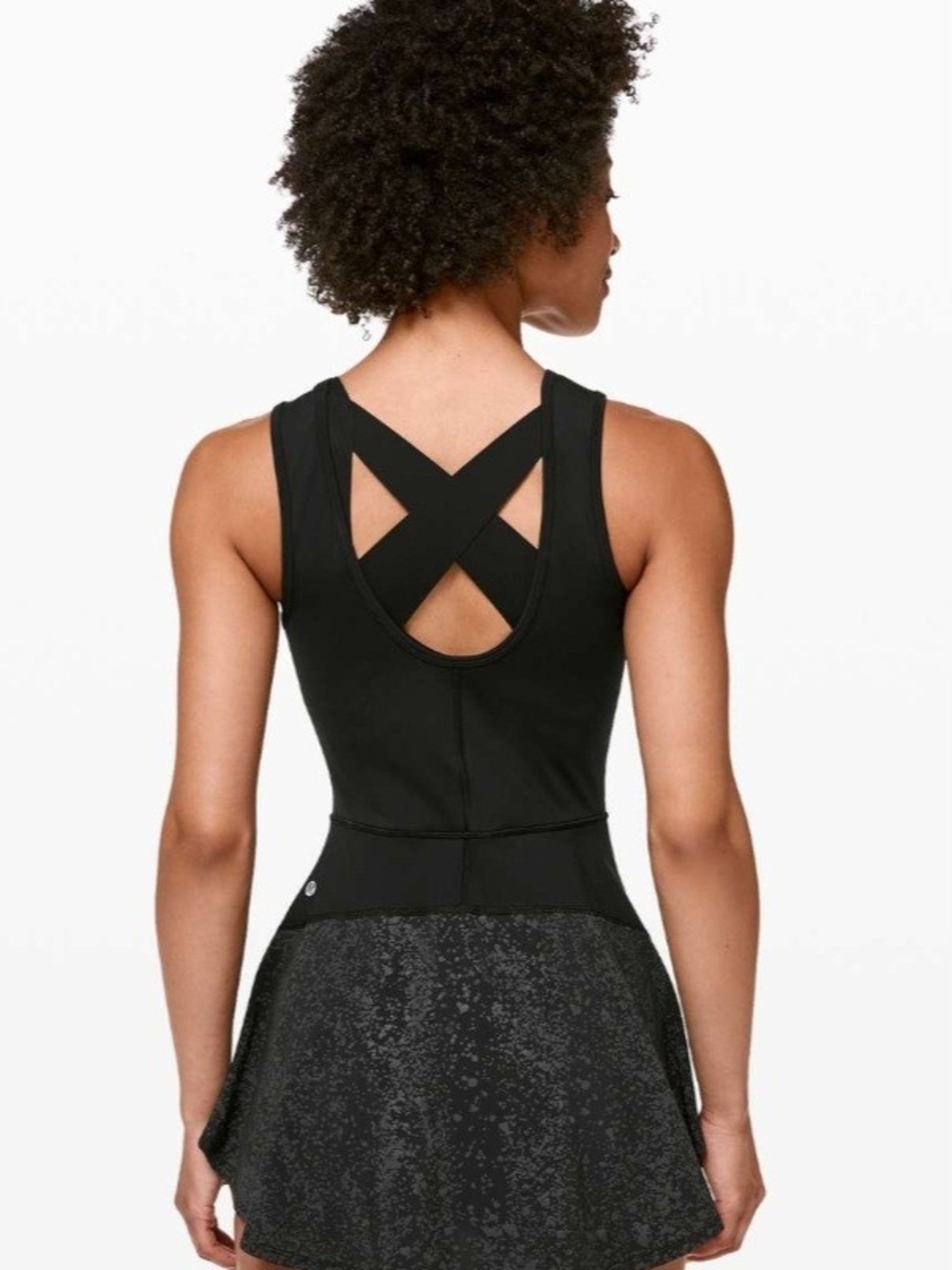 NWT Lululemon Serene Stride Dress Black Retail: $118 Size 4 - Picture 2 of 5